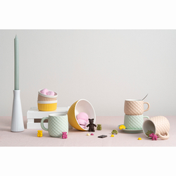 Чайная пара marshmallow 300 мл цвета топленого молока