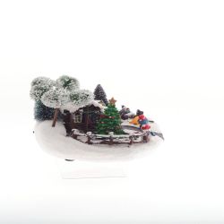 GAEM Фигурка декоративная "Рождество" (4 мелодии, подсвет, движ, 3xAA н/п, +USB), L31 W19 H1