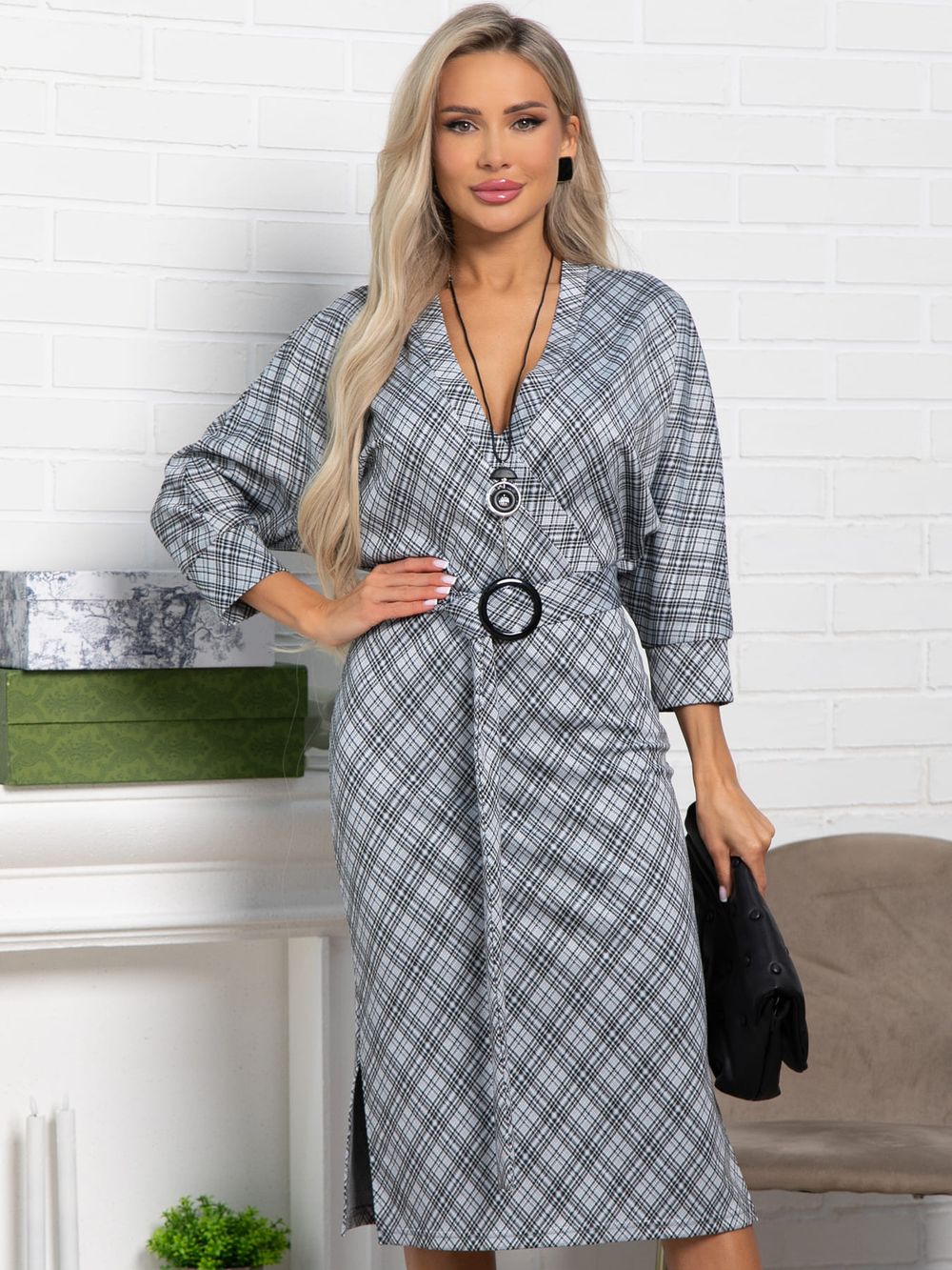 Платье Фокси (серое) П15438-4М LT Collection