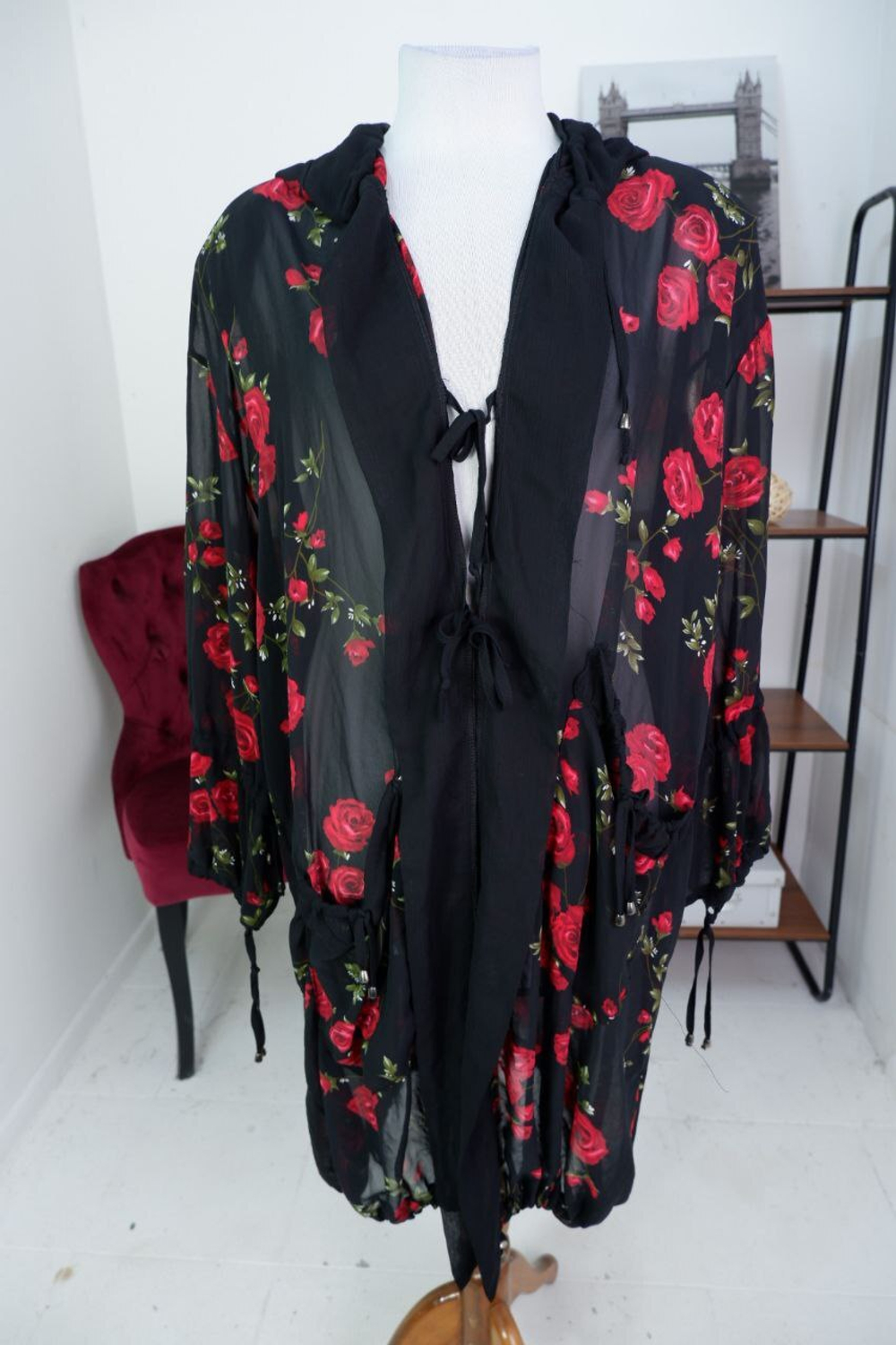 Накидка Betty Barclay яркая полупрозрачная 50-60 размер