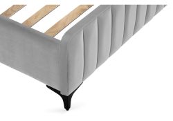 Двуспальная кровать Амелия 160х200 без ПМ светло-серая