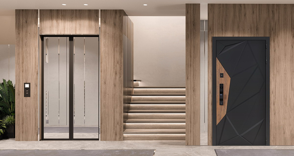 Стальная дверь "Макс 3D" (биометрический замок Y12). Заказная модель.