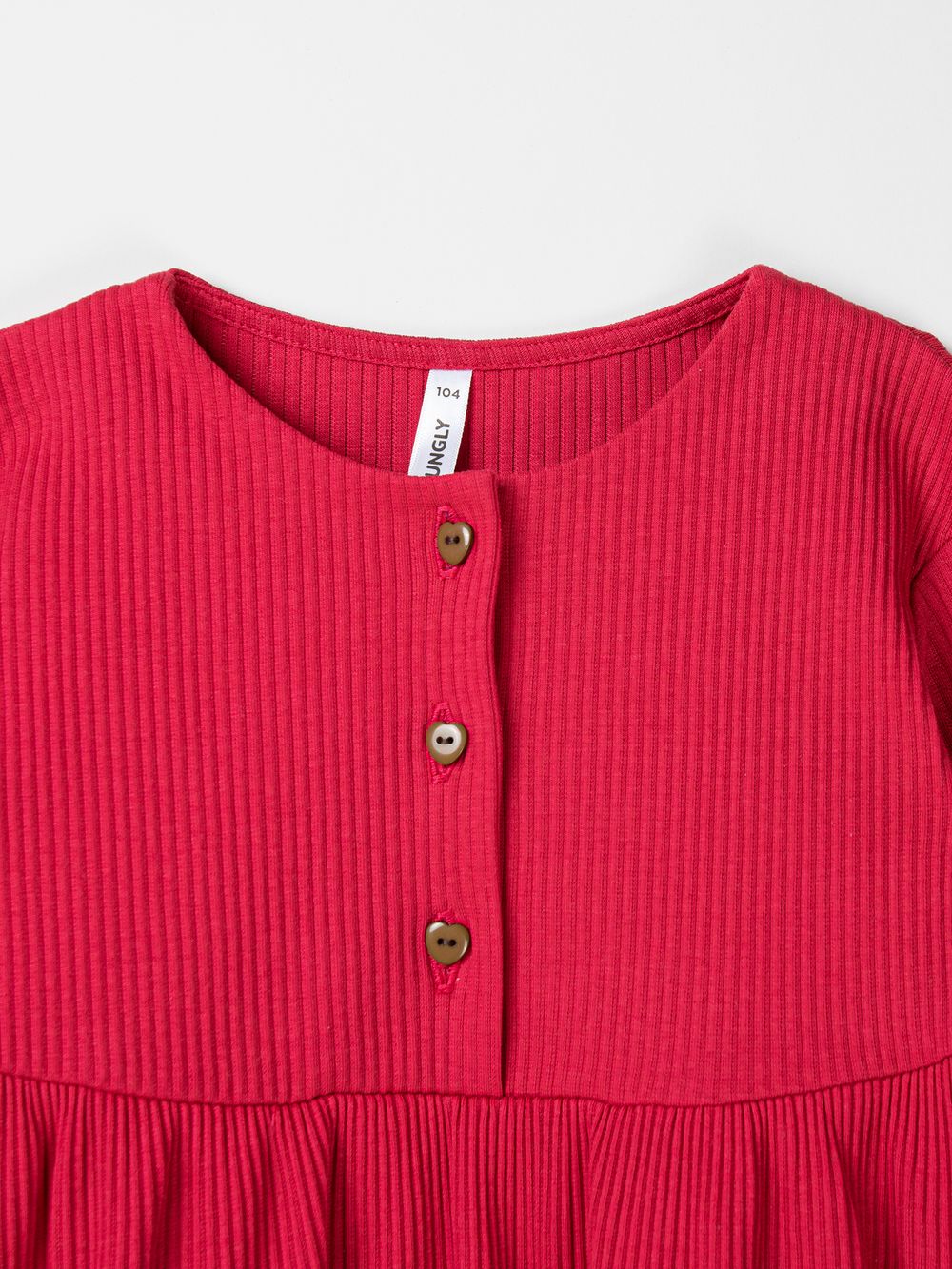 Платье "Малиновый десерт" в рубчик