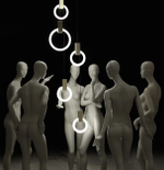 Pendant design lamp Halo by  Matthew McCormick (2 lampshade 20/30)