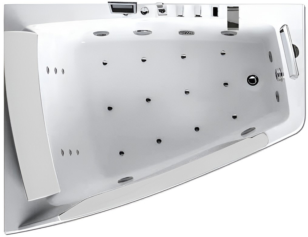 Акриловая ванна Gemy 170х130 G9056 O L с гидромассажем