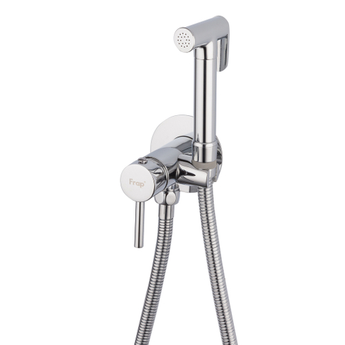 Смеситель с гигиенической лейкой 25к F7505-2 FRAP (встраиваемый, хром, латунь)