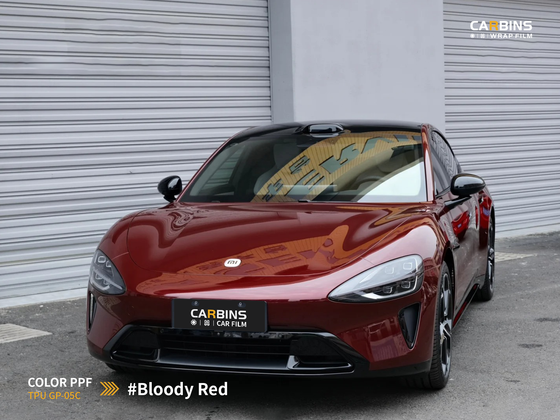 Carbins Color PPF Bloody Red GP05C красная бордовая цветная полиуретановая защитная антигравийная пленка