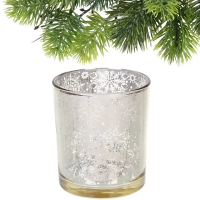 Подсвечник «Снегопад» 8,5*10 см, Золото