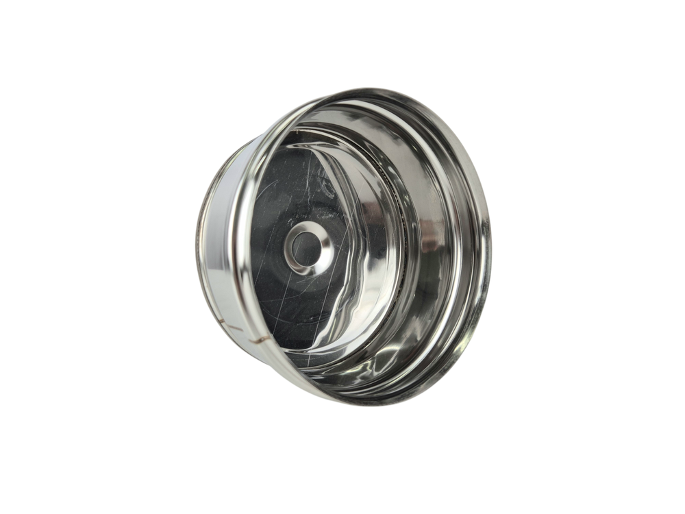 Заглушка внешняя д/трубы (430/0,5 мм) Ф150(нижняя) нерж