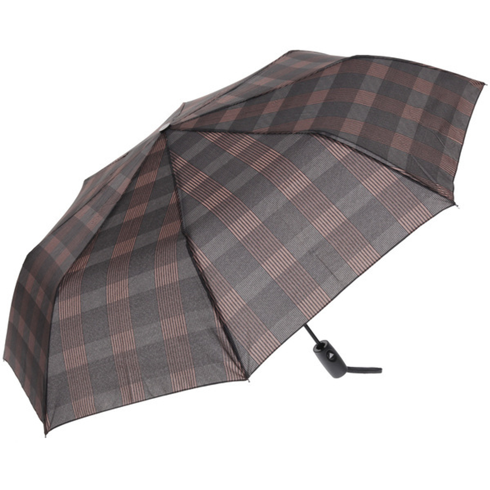 Зонт мужской полуавтомат «ESTET» 8 спиц, d-95см, длина в слож. виде 40см коричневый