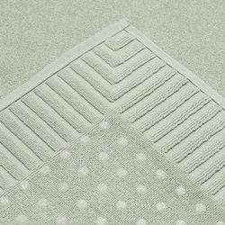 Коврик для ванной с фактурным бортиком мятного цвета из коллекции Essential, 50x80 см