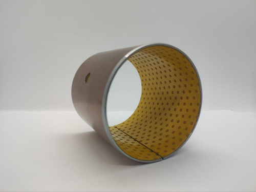 Металлополимерная разрезная свертная втулка SF-2Y BUSH 70*75*80 4 шт./ Скользящий подшипник / Стальная втулка с POM покрытием / для манипуляторов и спец. техники