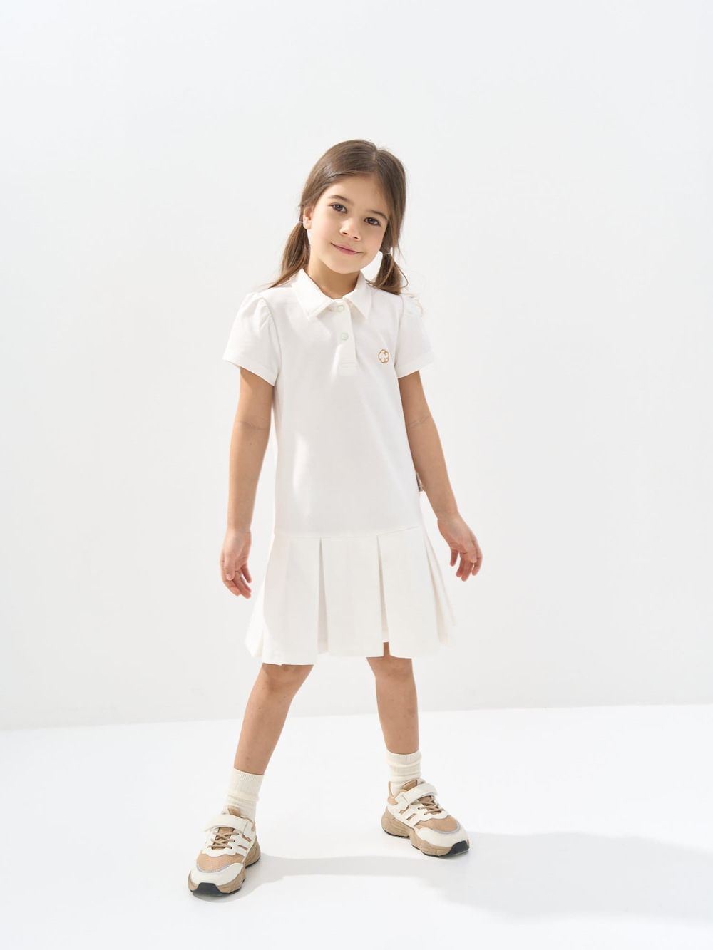 Платье поло "Молоко"