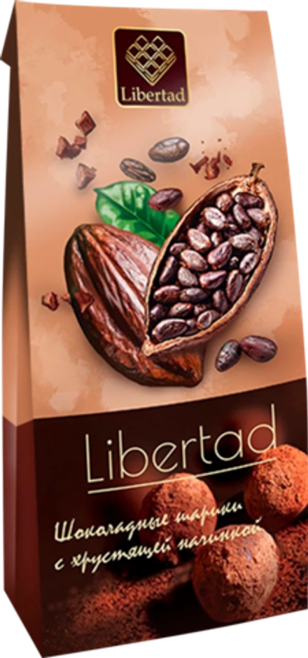 Шоколад Либертад Шоколадные шарики с хрустящей начинкой со вкусом какао / Libertad Chocoball with Cocoa 60г
