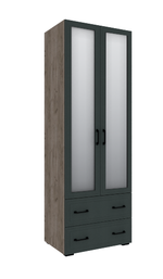 Шкаф с 2 ящиками с зеркалом Бруклин 80Ш