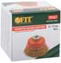 Корщетка-чашка, 75 мм, М14, латунированная проволока FIT IT 39267