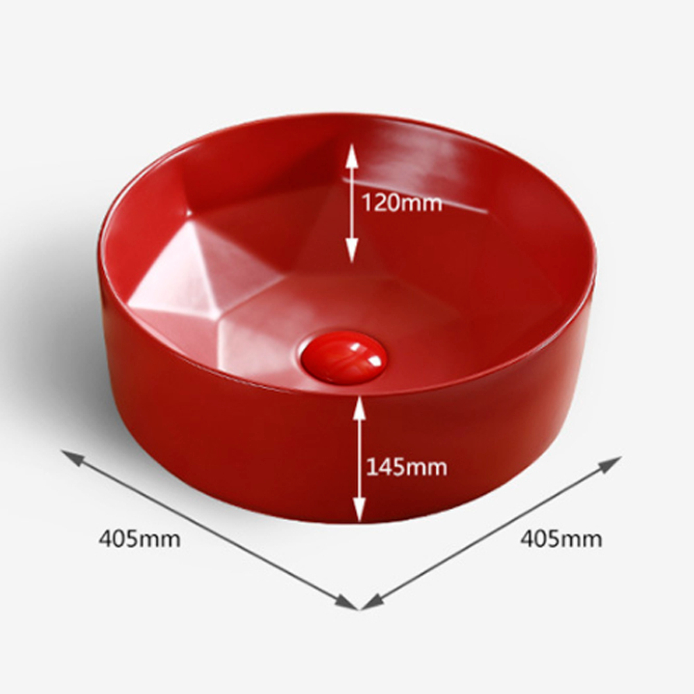 Накладной Умывальник Red Polygonal