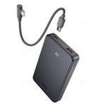 Hoco J170 Starlight 22.5W+PD20W универсальный портативный аккумулятор с кабелем (10000mAh) (metal grey)