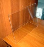 Менюхолдер, тейбл тент А3 L-обр горизонтальный