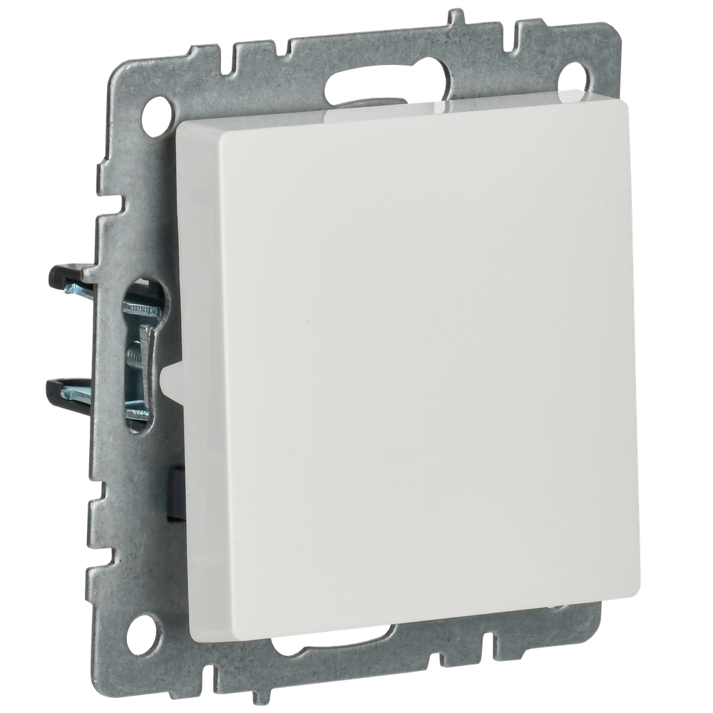 BRITE Выключатель 1-клавишный проходной 10А ВС10-1-6-БрБ белый IEK