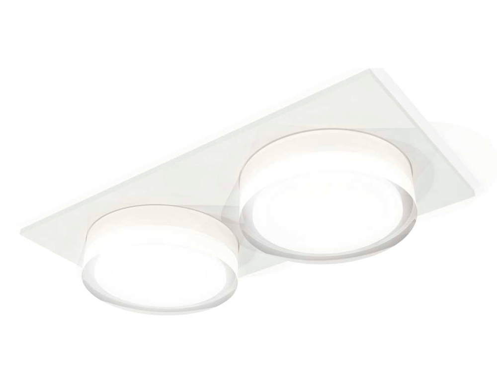 Комплект встраиваемого светильника Ambrella light Techno Spot XC7635043 SWH/FR/CL белый песок/белый матовый/прозрачный (C7635, N7160)