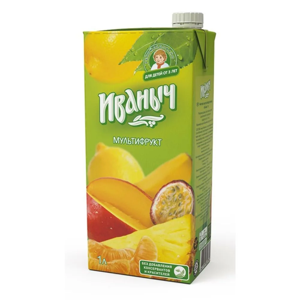 Натуральный сок Иваныч Мультифрукт 0,95 л