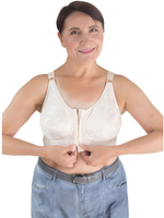 Полуграция с передней застежкой, корректором осанки, без косточек, 100C бежевый