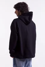 Худи Гербарий Мак Warm со шнурком в поясе черный