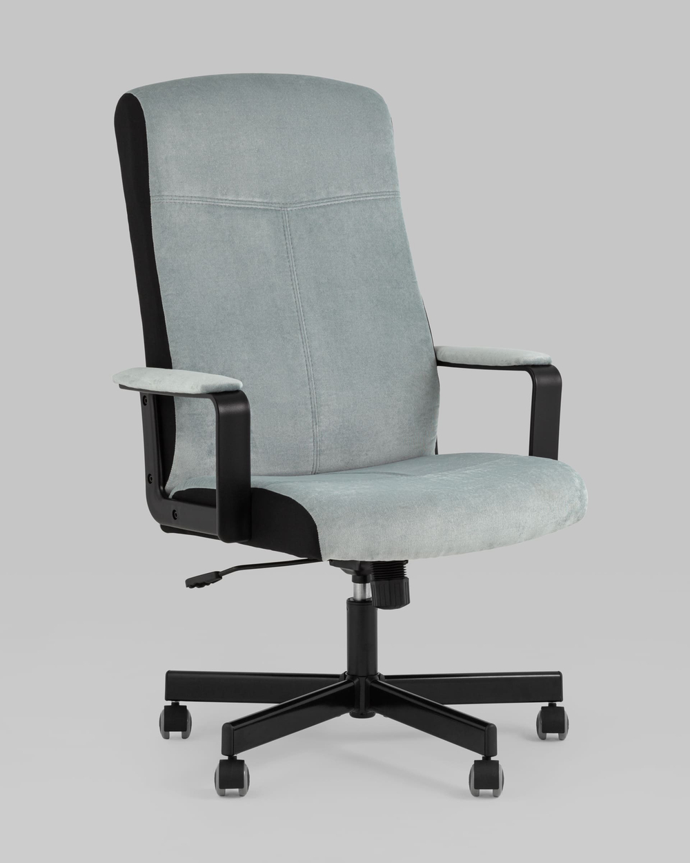 Кресло руководителя TopChairs ST-DOMINGO серо-голубой