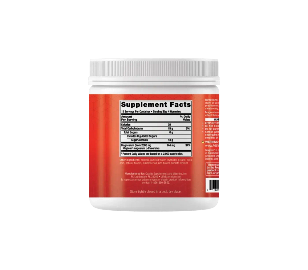 Life Extension - Gummy Science™ Neuro-Mag® Magnesium L-Threonate (Orange) 60 gummies