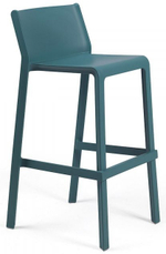 Стул пластиковый барный Nardi Trill Stool, бирюзовый