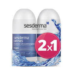 Sesderma DRYSES Deodorant Roll-On Antitranspirante MEN - Набор дезодорантов-антиперспирантов для мужчин, 2 шт по 75 мл