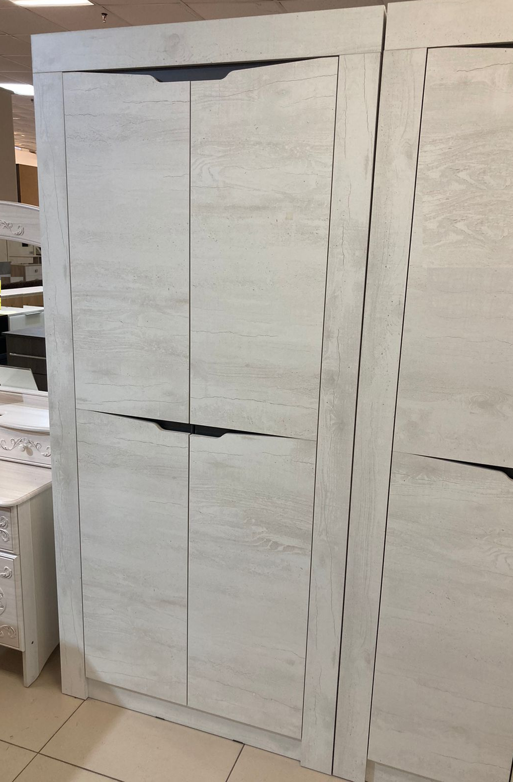 Шкаф 2-х ств. Леонардо ШК-36 бетон пайн светлый/графит