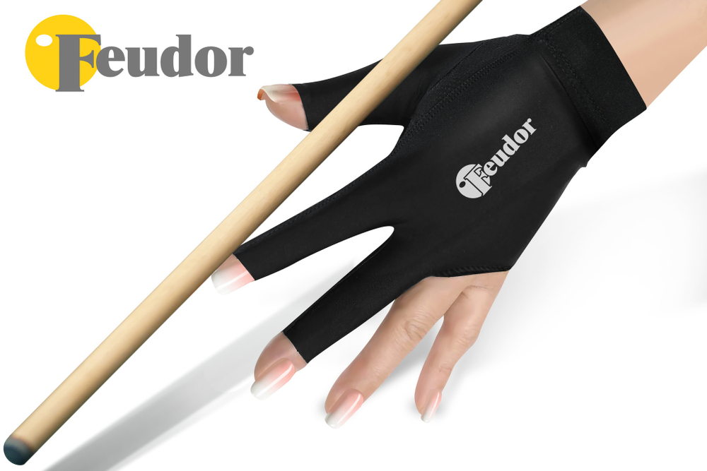 Перчатка-бильярдная Feudor Pro black Left M/L