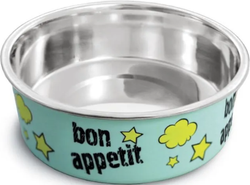 Миска металлическая на резинке "Bon Appetit" 0,45л. (Триол)
