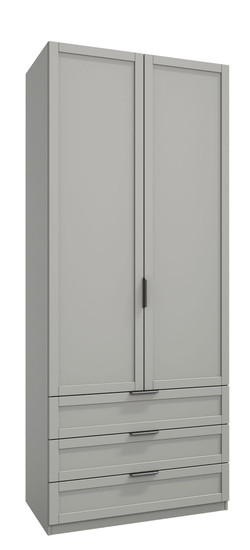 Шкаф для одежды Нордик, Шкаф, серый
