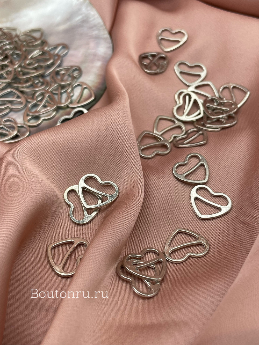 Регуляторы сердечки серебро