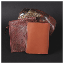 Кожаная обложка на паспорт «Шаманка» (фигура)