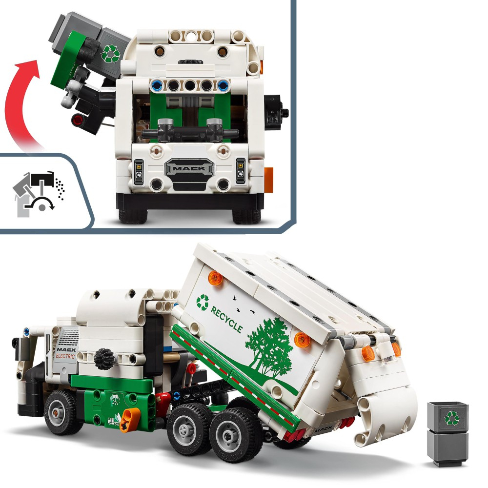 Конструктор LEGO Technic 42167 Мусоровоз Mack LR Electric — фото 6