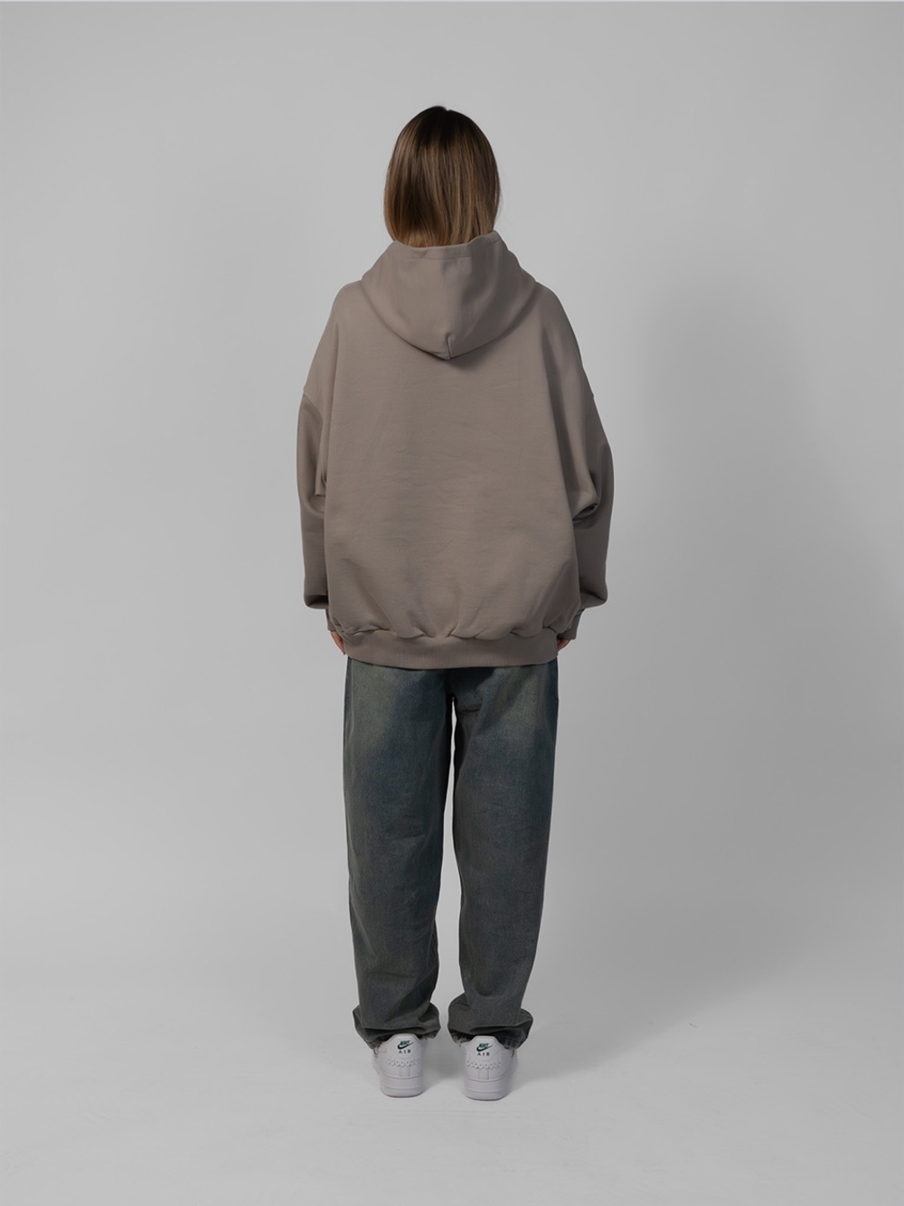 Худи Small Logo (Taupe grey)