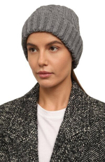 Шапка AERONAUTICA 045 серый косы