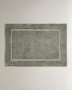 ZARA HOME КОВРИК ДЛЯ ВАННОЙ ИЗ МЯГКОЙ ТКАНИ, ЗЕЛЕНЫЙ