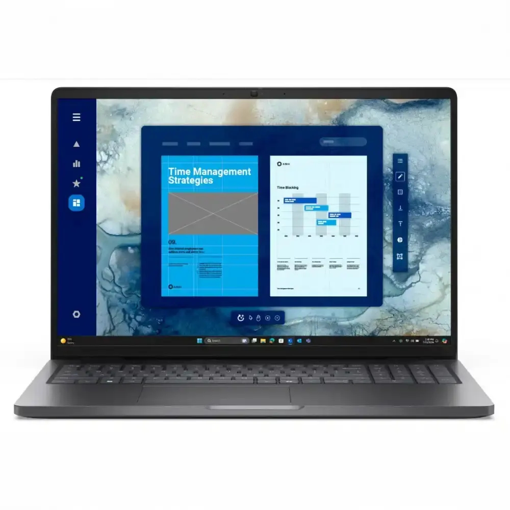 Ноутбук Dell/Pro 16 PC16250/Core 5/120U/1,4 GHz/16 Gb/M.2 PCIe SSD/512 Gb/No ODD/Graphics/Integrated/16 ''/1920x1200/Windows 11/Pro/64/FgrPr