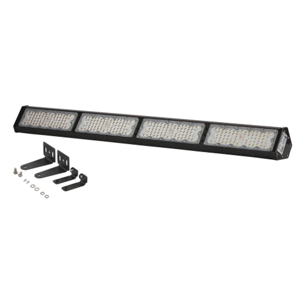 Светильник светодиодный ЭРА SPP-404-0-50K-200 200Вт 20100лм 5000K 80Ra Кп<5% КСС Г 90° 3 года IP54 подвесной | Светильники для высоких пролетов (хайбеи)