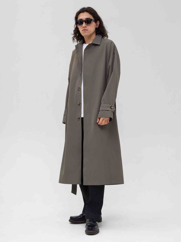 Плащ Длинный Мужской Зеленый - фото 11