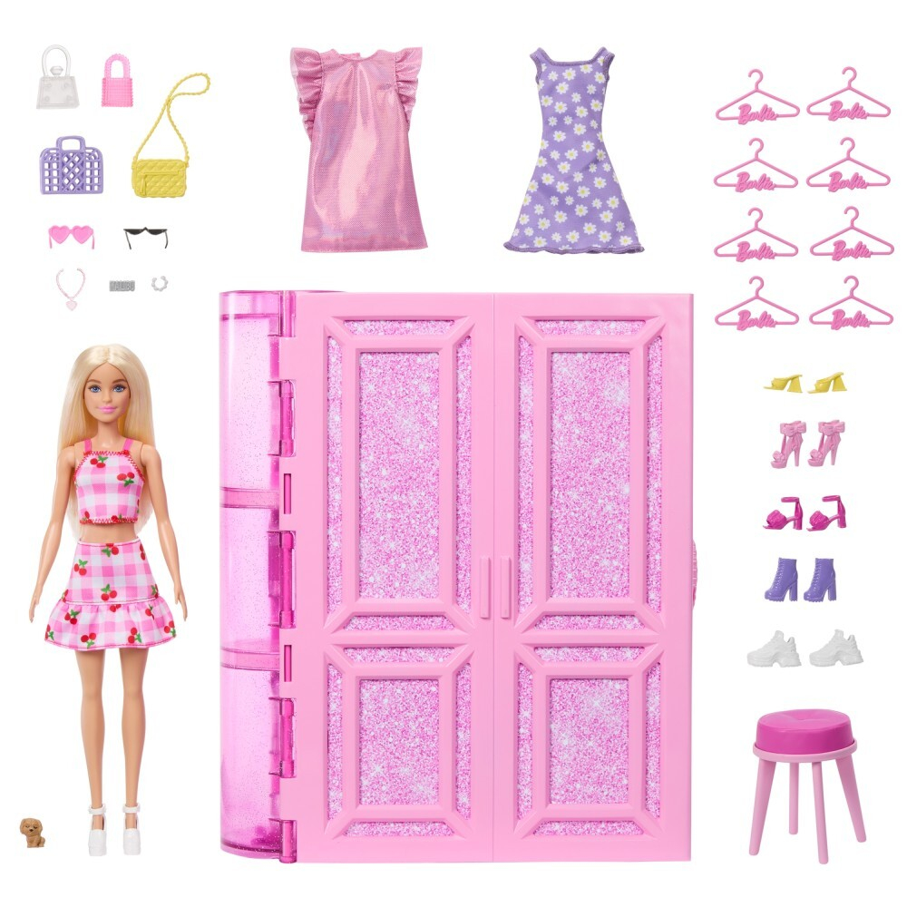 Barbie - Гардероб мечты 3.0 + кукла Барби + аксессуары HXD58 / артикул   HXD58  / GTIN 194735227396