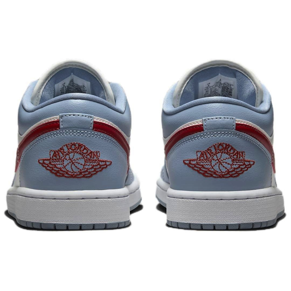 Jordan 1 Low Blue Whisper Dune Red Women's
