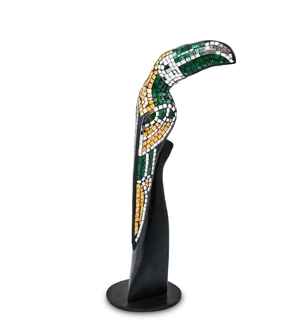 Decor and Gift 23-029-04 Н-р статуэток из трех «Тукан» дерево+стекл.мозаика (50,40,30 см)