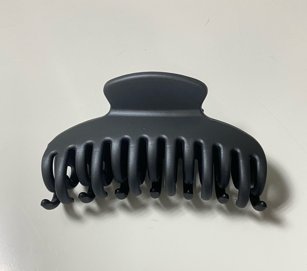 Краб для волос "Двойной зуб" классический, 8 см, цвета МИКС