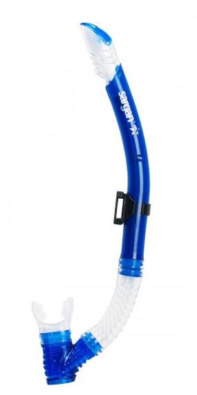 Набор маска+трубка Sargan Барракуда прозрачный/синий